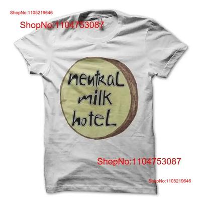 Neutral Milk Hotel Band Cotton White T Shirt Size S 5XL Vintage Washed Casual Breathable Stylish Slightly Graphic Homme
