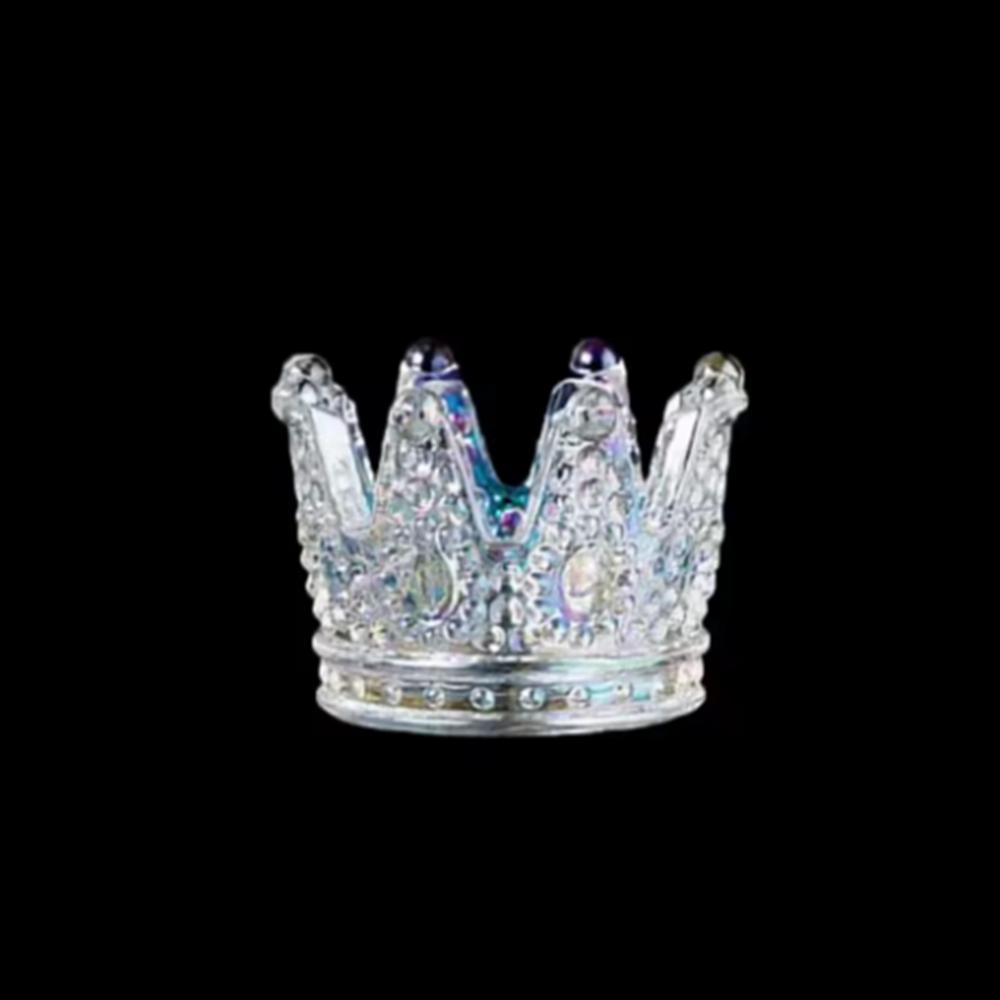 

1/2 шт. Уникальный стеклянный подсвечник для чайной свечи Изысканный подсвечник Простые подсвечники в виде короны Вечеринка 1Pcs-Style 3