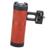 Universial Camera Cage Left Right Side Handle Side Wooden Handle Grip with Cold Shoe Mount 1 4 Inch Screw Hole for DSLR