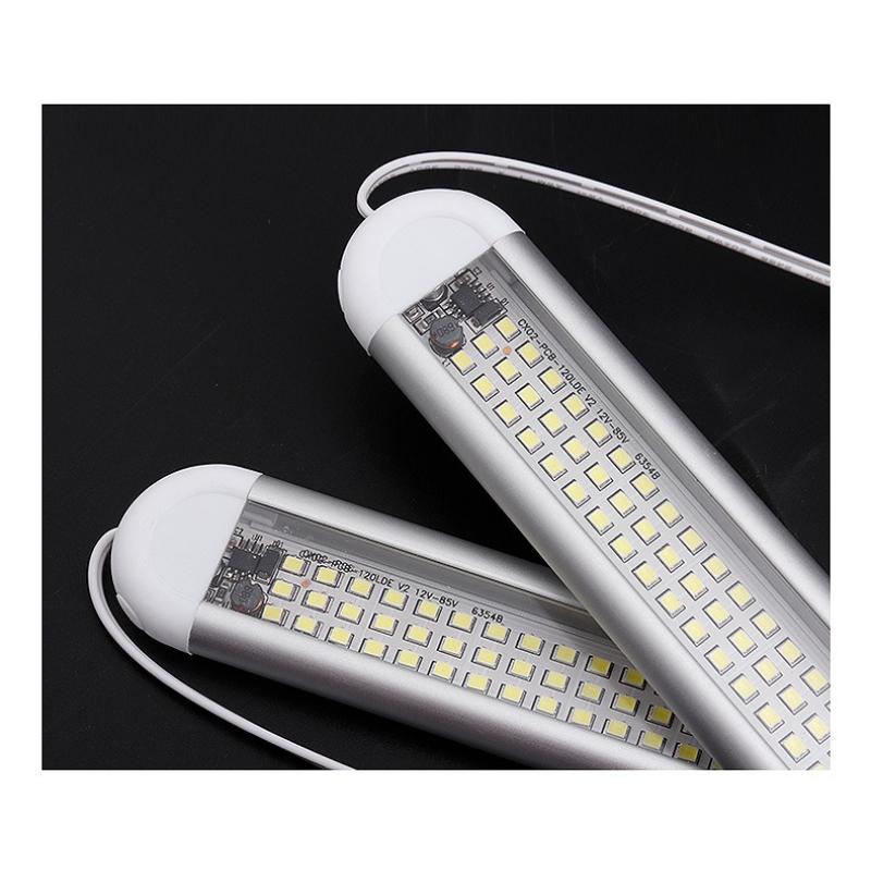 12V Cabin Light with 120 LED Beads RV/Truck/Forklift Strip Independent Switch Super Bright Energy Saving Modified Vehicle Light