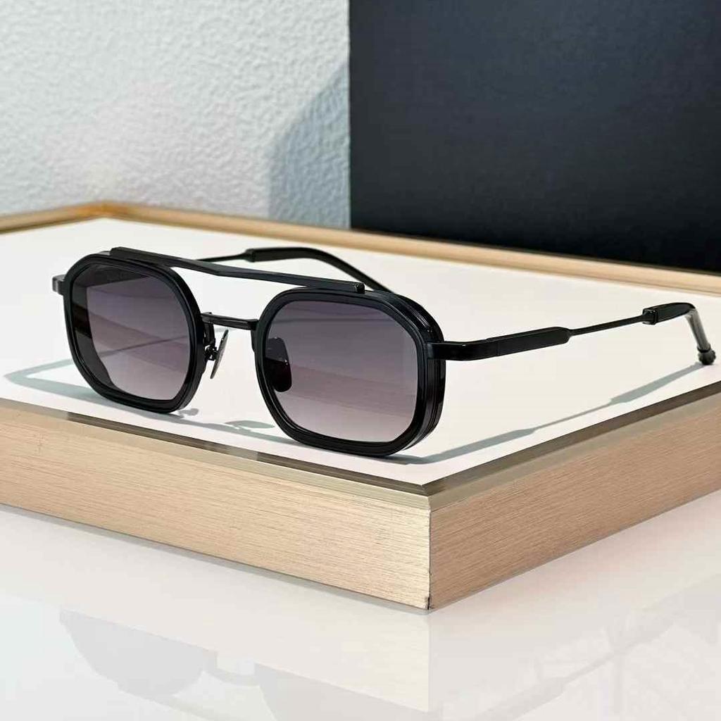 Heavy Metal Fashion Trend Vintage Luxury Sunglasses ANTHONY Alloy Acetate Frame UV400 Retro Square Design Unisex A+ Top Quality
