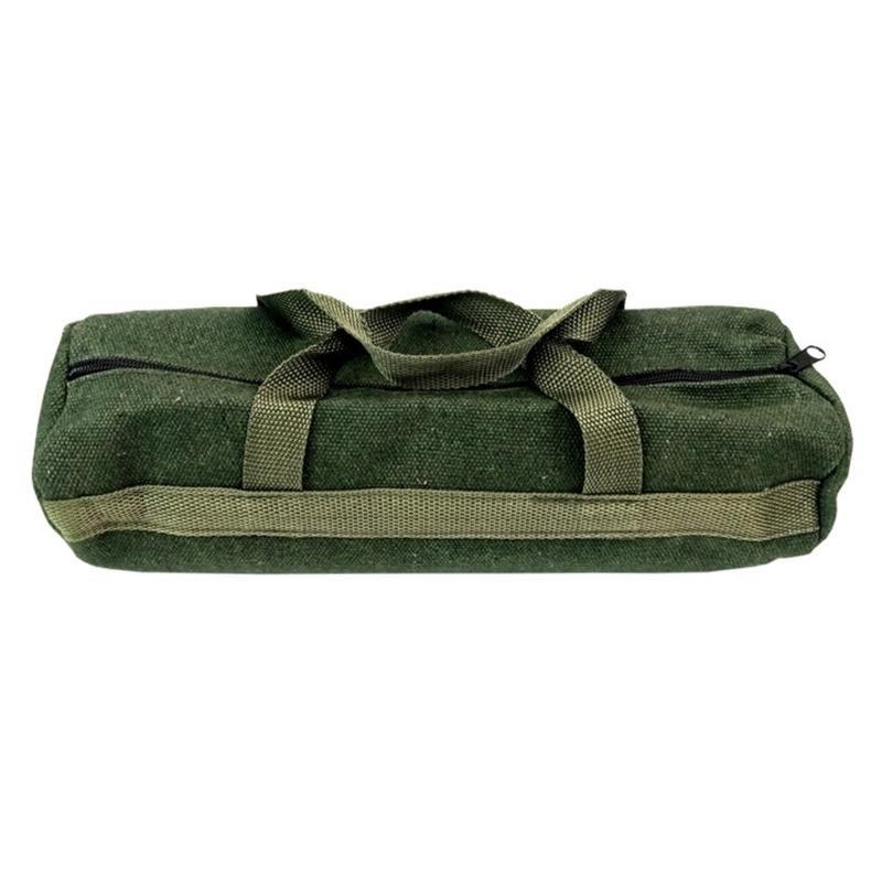 Werkzeugtasche aus Canvas mit großer Kapazität, Werkzeugaufbewahrungstasche, Handwerkzeugaufbewahrung, Tragetasche, Werkzeugorganizer für Zimmerleute