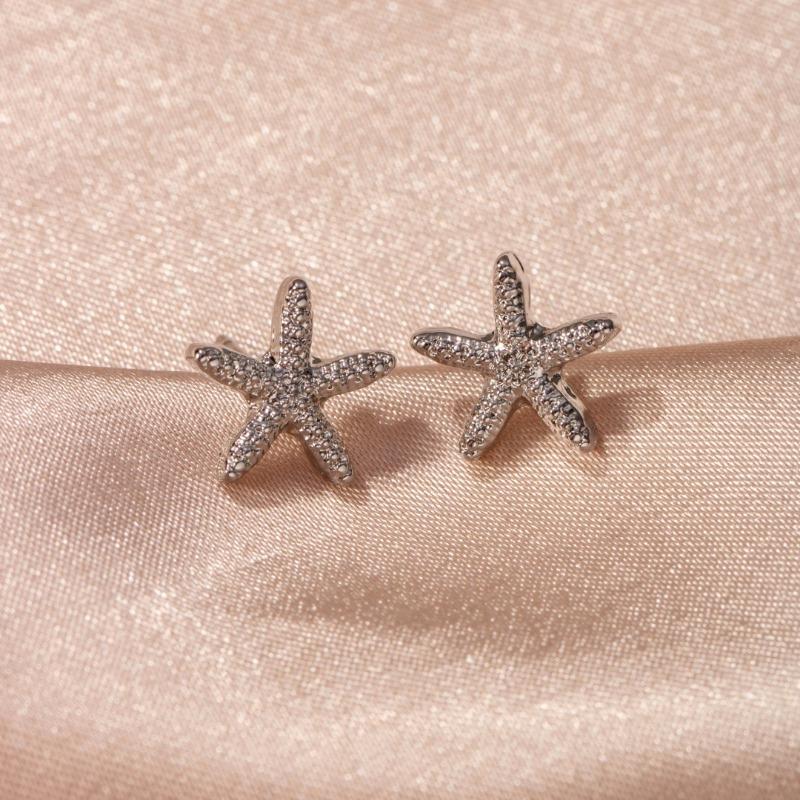 Cold Style Fashion Trend Starfish Earrings Women's Personalized Design Popular Earrings Ear Jewelry
