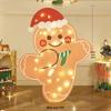 Ornamenti di Natale a Tema Babbo Natale: Set Scena Oggetto di Scena per Foto Vacanze all'Aperto