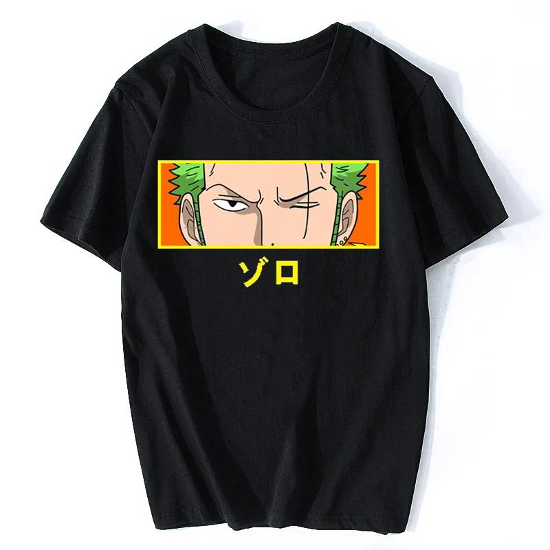 Roronoa Zoro Japanese Anime T Shirt Men Summer Printed New Arrivalsd Men s T-Shirt Fashion Casual T-Shirt Oversize Streetwear L