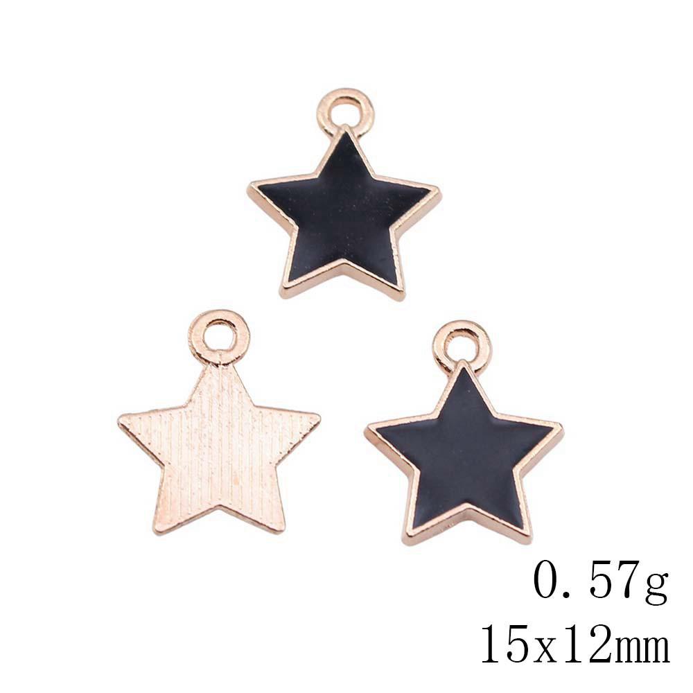 Mother's Day Charms For Nails Pentagram Moon Enamel Charms Pendant Art Supplies Pendant Accessories