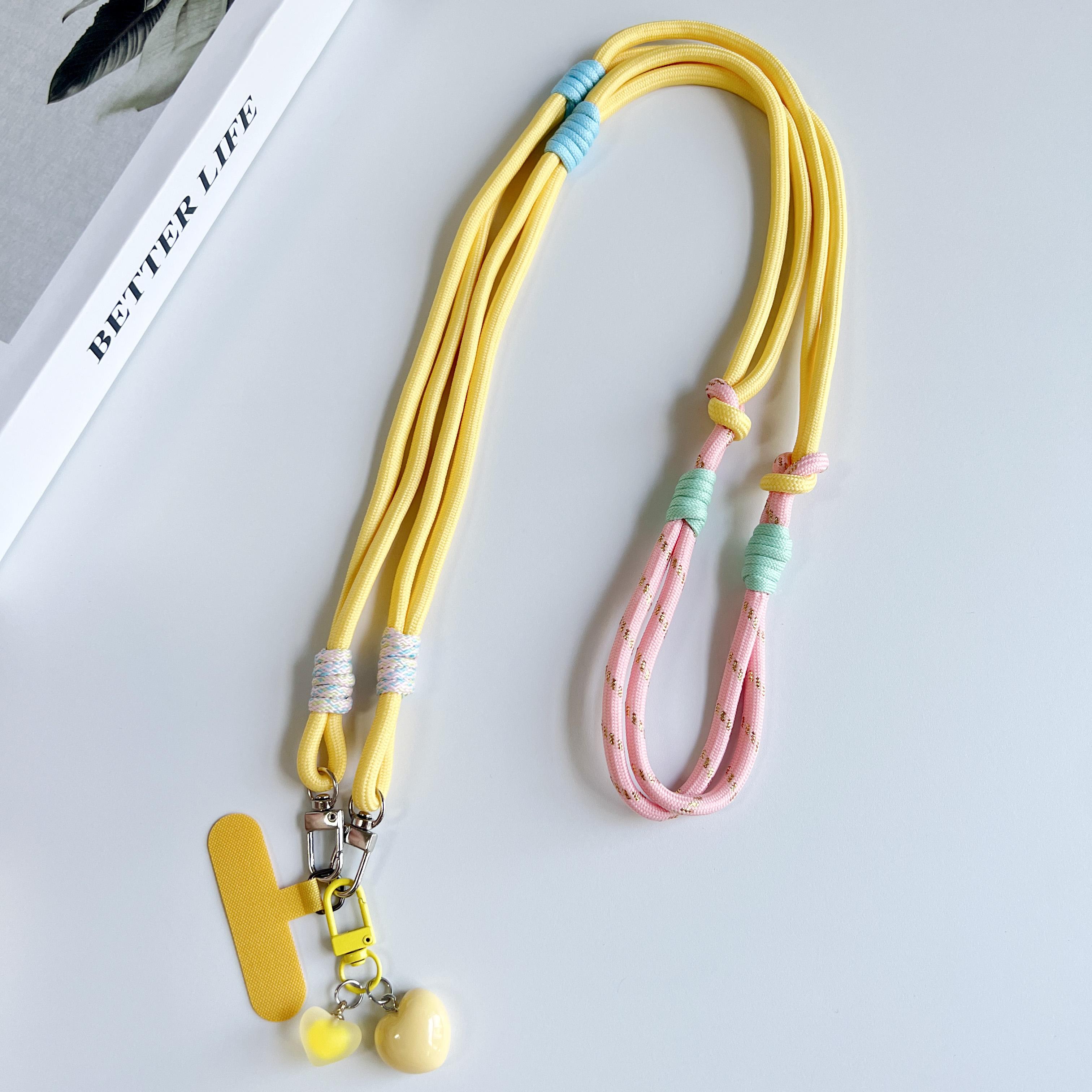 

Personalized Trend Double Color Mobile Phone Universal Lanyard Diagonal Span Long Rope Shoulder Strap Rope Fashion Safety Rope Polyester / Nylon