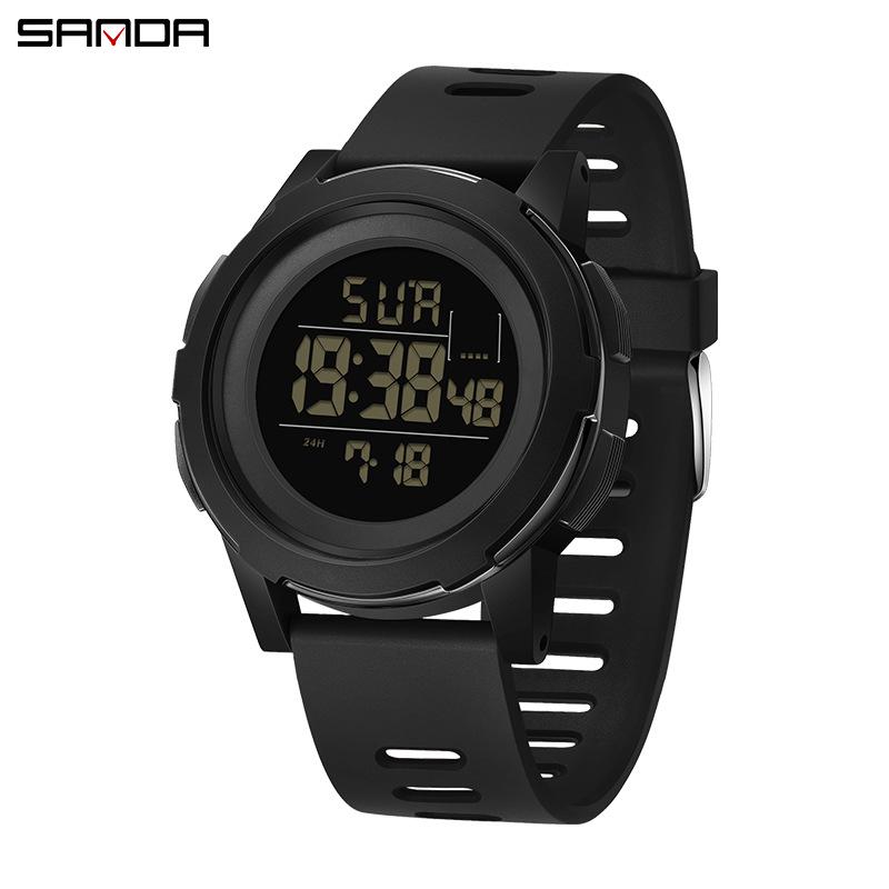 Sanda Electronic Fashion Sports Watch: Multifunctional, Stylish, Unisex, Single Display