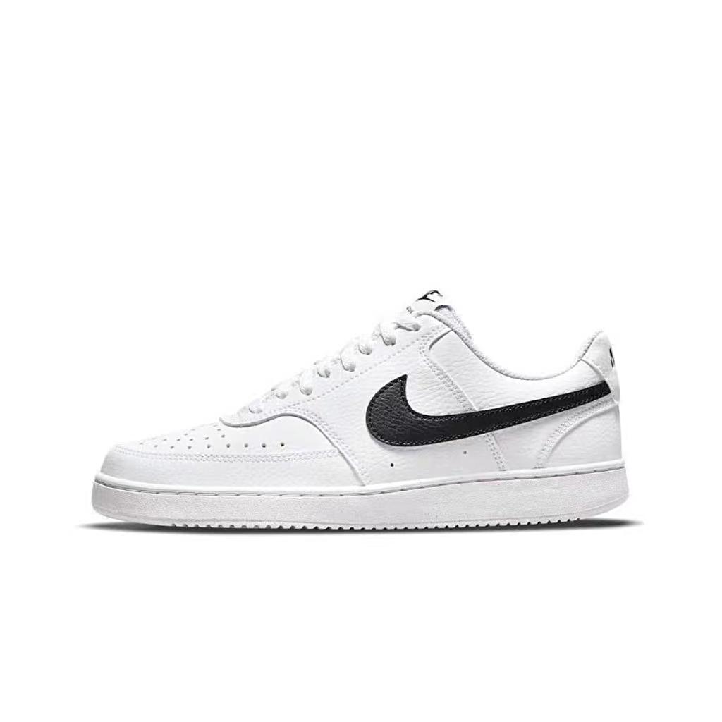 Nike Court Vision 1 Dark & Endless Abrasion Resistant Low Top Skateboard Shoes Unisex Black White DH2987-101(Team309-)