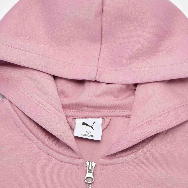 Puma Ess Wardrobe Cropped Fz Vintage Loose Comfortable Short Hooded Long Sleeve Jacket Women Jackets 635073-65