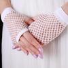 Girls Neon Short Fishnet Fingerless Gloves Gloves Party Gloves Fishnet Gloves