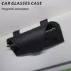 Universal Auto Sun Visor  Sunglasses Holders PU Leather Eyeglasses Clip  Car Interior Accessories