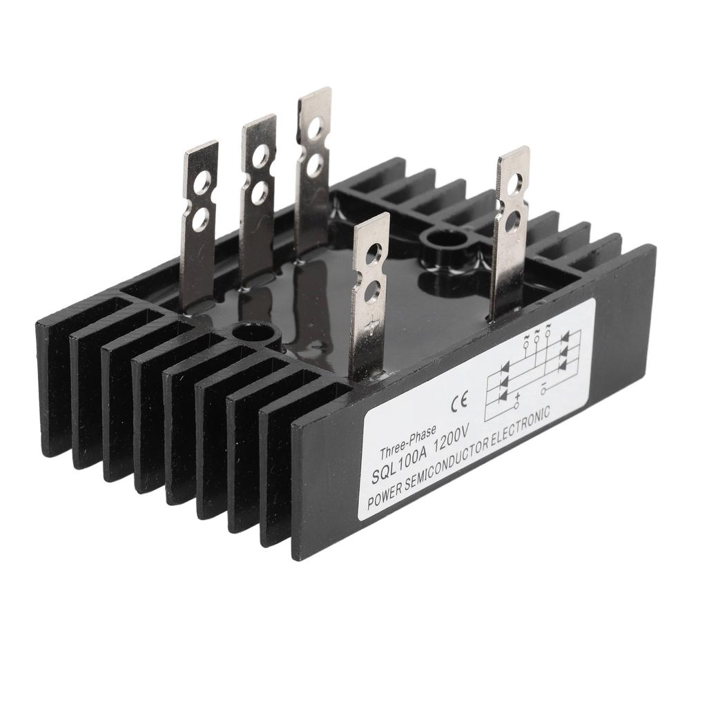 High Power Rectifier Diode Bridge Voltage Regulator 3 Phase 100A 1200V Module with Heatsink