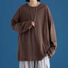 Spring Autumn Couple Long Sleeve T-Shirt Women Basic Tee Shirt Oversize T Shirt Man Casual O-neck Women T-Shirt