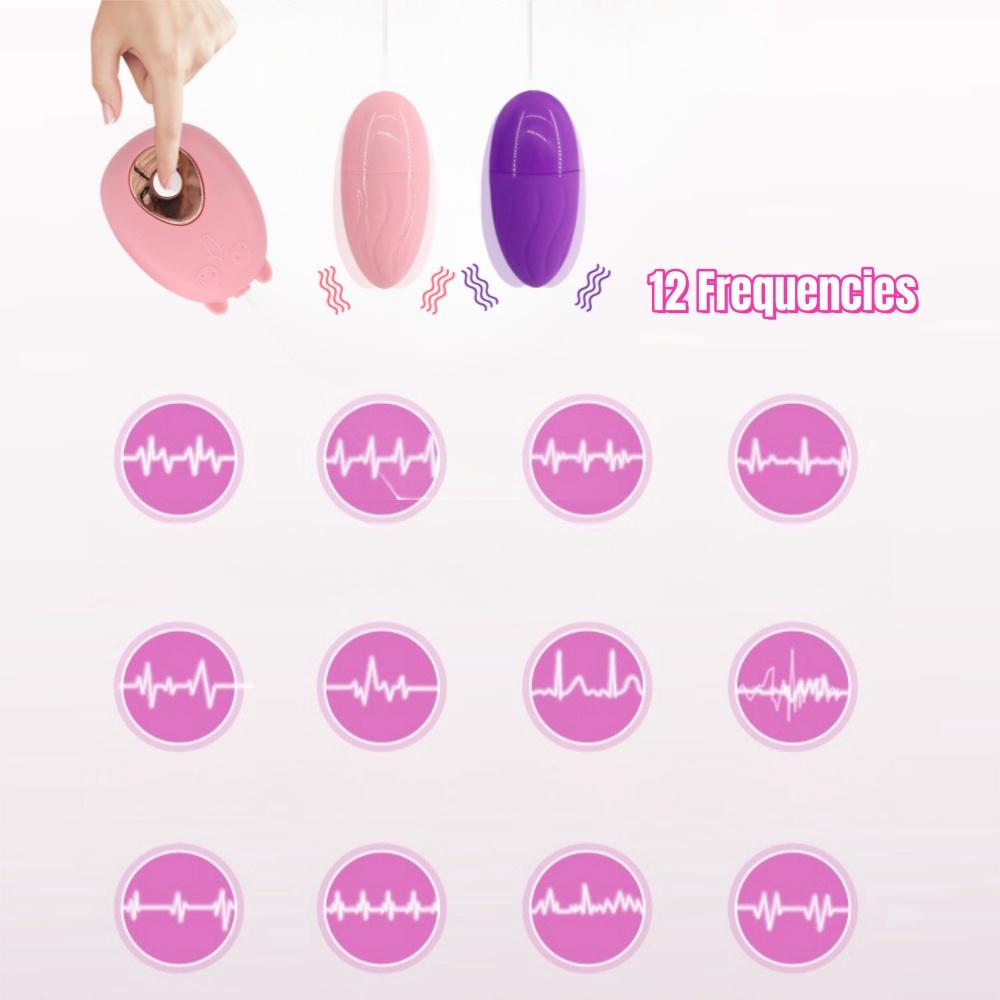 Vibrators Sex Toys for Women Clitoris Stimulator Dildo Egg Vibrator 12 Speeds Adult Product