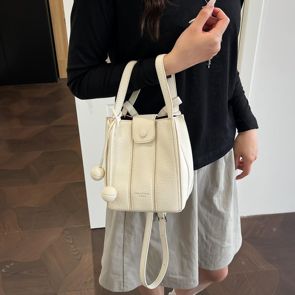Handbag, Small Handbag, Simple Bucket Bag, Single Shoulder Crossbody Bag