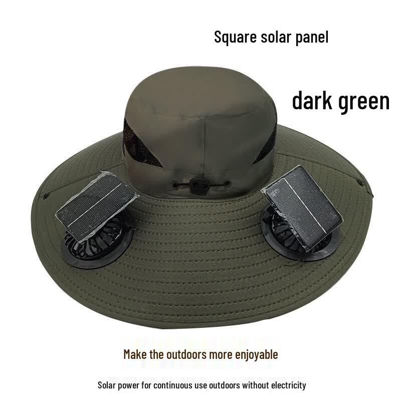 Ronglv Solar Fan Cooling Fisherman Hat