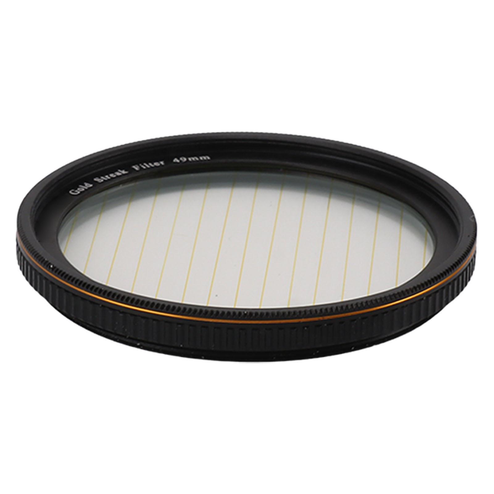 

Фильтр Gold Streak Filter Light Flare Effect Filter Фильтр для объектива камеры из оптического стекла с футляром для 49mm / 1.93in
