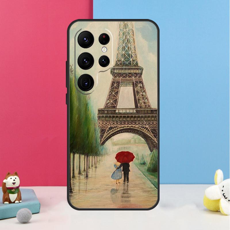 Paris Eiffel Tower Case For Samsung Galaxy S25 S24 S20 S21 S22 S23 Ultra S9 S10 Plus S23 FE Back Cover Shell