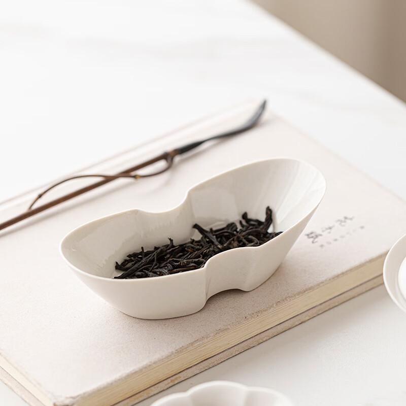 Zhinianhua Grass Ash Ceramic Tea Scoop