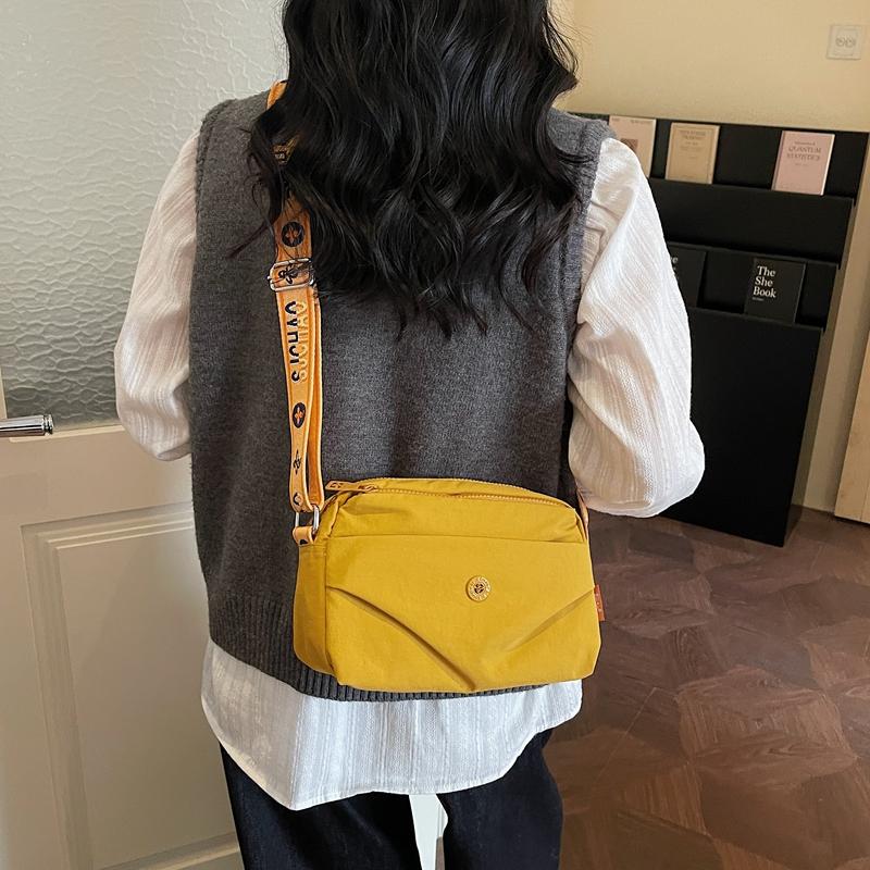 High Quality Nylon Small Chest Bag Women New Shoulder CrossbodyBags Female Large Capacity Shoulder Bag Fashion Handbag Lady Sac