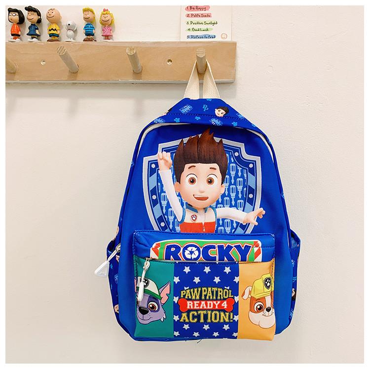And Fun Colorful Kids Nylon Backpack For School With Paw Patrol Design