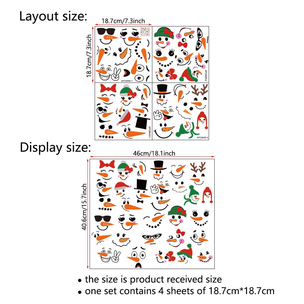 Santa Claus PVC Toilet Sticker - Self-Adhesive Christmas Bathroom Decoration (Model AFC8507)