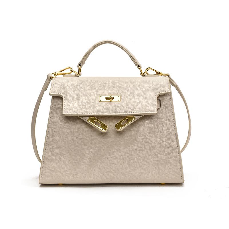 Premium bag palm pattern lock classic portable shoulder trendy women's bag