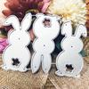 2pcs Easter Rabbits Metal Cutting Dies Scrapbooking Card Making Album Photo Craft
