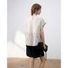 Demana Linen Blend Cap Sleeve Blouse