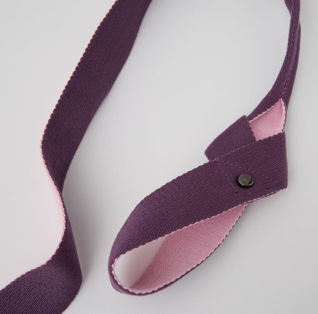 Instructor Supervised Yoga Mat Strap with Stylish Colors [ZEN WEAR] (purple)