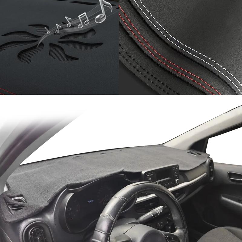 Fit for Kia Picanto Morning 2017-2025 Special ized Dashboard Cover Anti-Glare Sunshade Pad Dash Mat Interior Accessories
