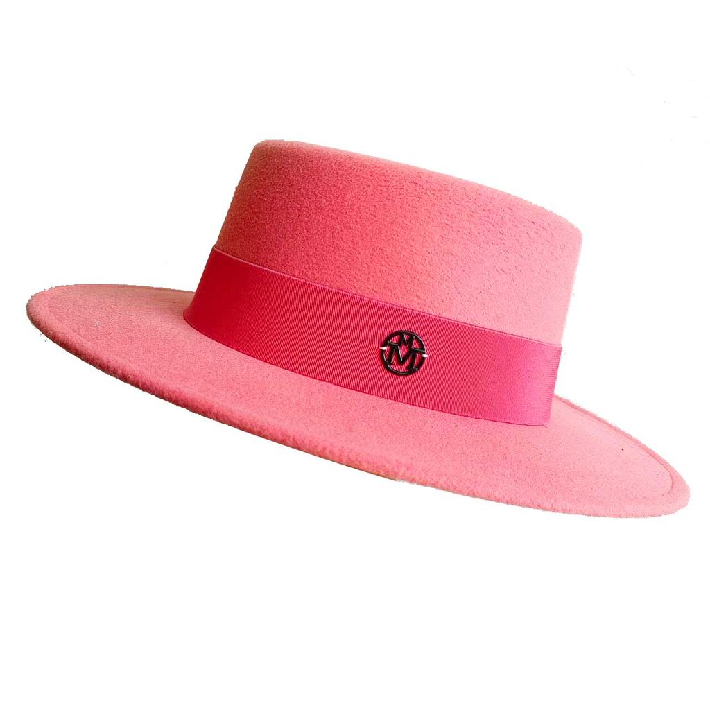 Fedora Autumn And Winter Hat Letter Accessories French Retro Punk Men And Women Wide Brim Hat Gorras Hats For Man