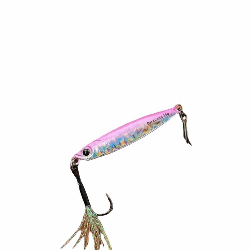 Drag Cast Design Vertical Metal Jig Metal Material Sea Bass Spoon Saltwater Lures Shore Fishing