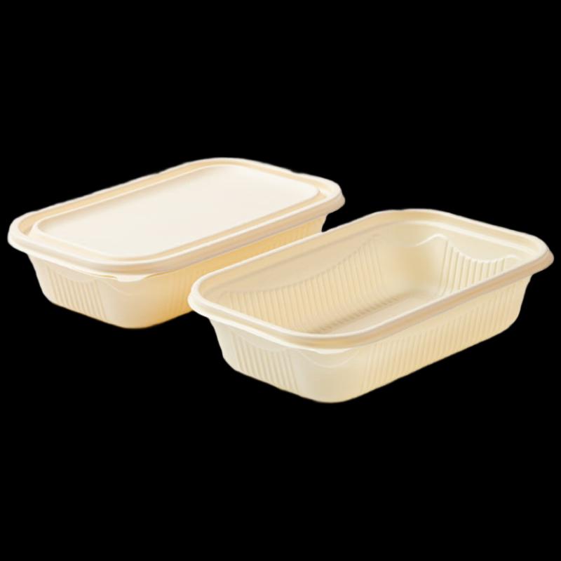 Mr. Corn Biodegradable Corn Starch Food Containers with Lids