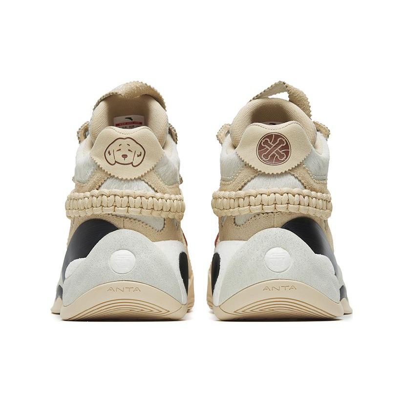 Anta KT7 Thompson 7 Basketbalové boty s vysokým svrškem Pánské basketbalové boty Béžové Vydání Destruction 112241115-1