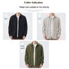 Jeanswest Men's Long Sleeve Striped Shirt Jacket