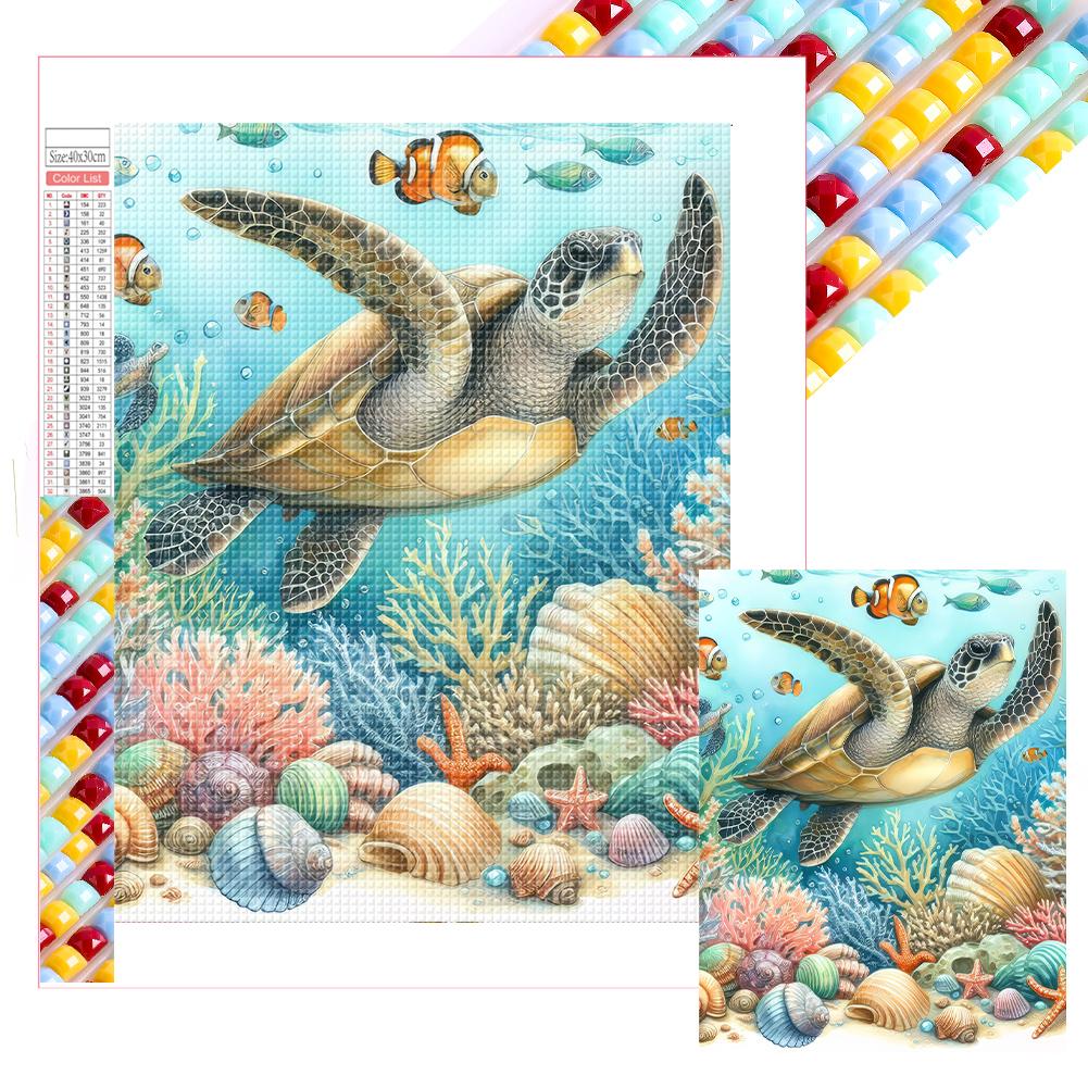 5D DIY Full Square Drill Diamond Painting Sea Turtle Kit Home Decor Art