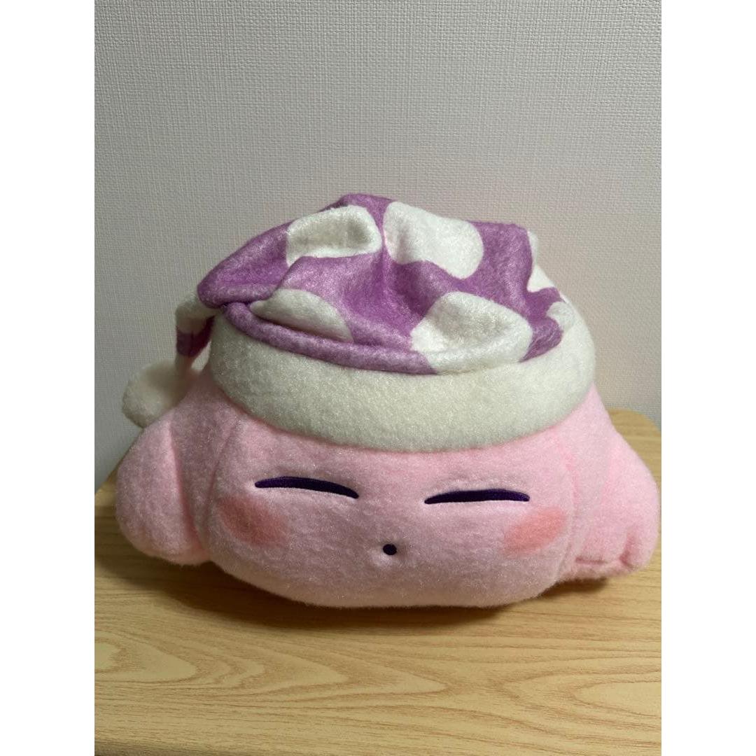 Kirby s Dream Land Wool Felt Style BIG Plush Toy Sleep