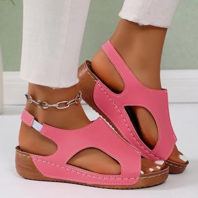Fashion Shoe Woman 2024 Trend Slope Heel Sandals for Women European and American Trendy Fashion Comfortable Casual Large Women's Shoes
