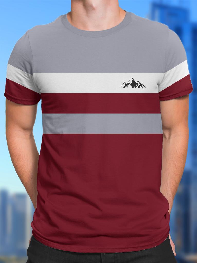 Edgy Skull Camo Print Short Sleeve T-Shirt, Trendy Tee