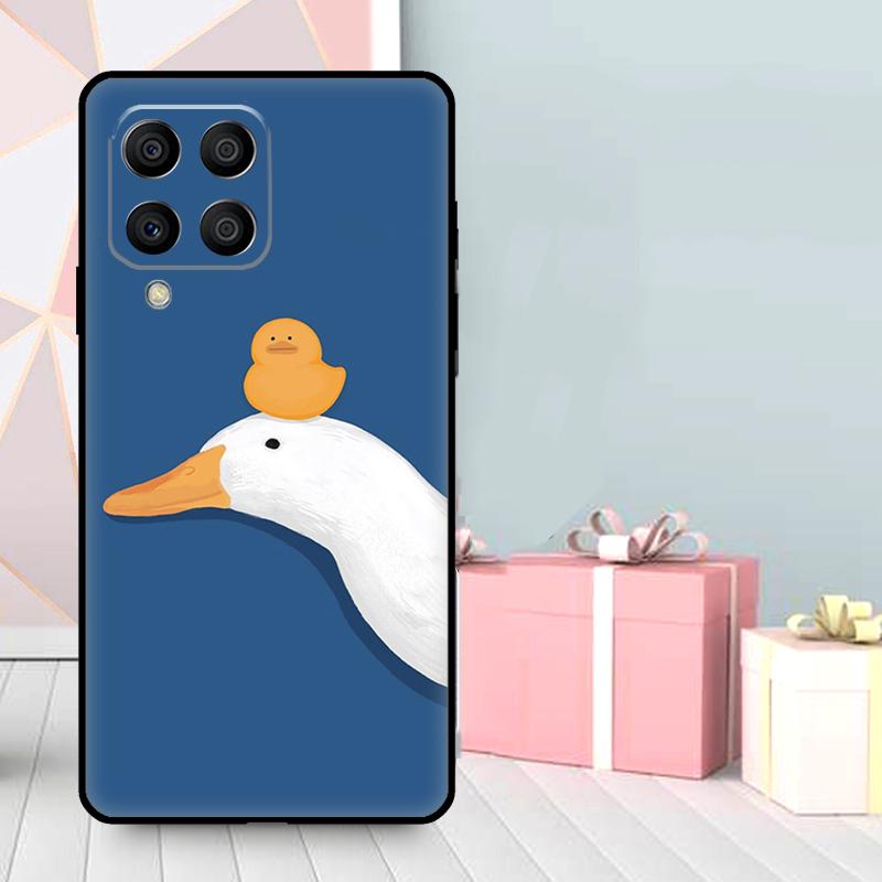 Cartoon Funny Goose Case For Samsung Galaxy M06 M11 M31 M14 M34 M54 M12 M32 M52 M15 M13 M16 M36 M56 M53 M35 M55