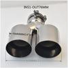 sebring General Motors Stainless Steel Muffler Double Tube Exhaust Tail Pipe Automotive Rear Throat Automotive Parts