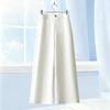 Pantalon large chic pour femme: Printemps/Été 2026, Longueur neuf points, Style costume, Décontracté Old Money.