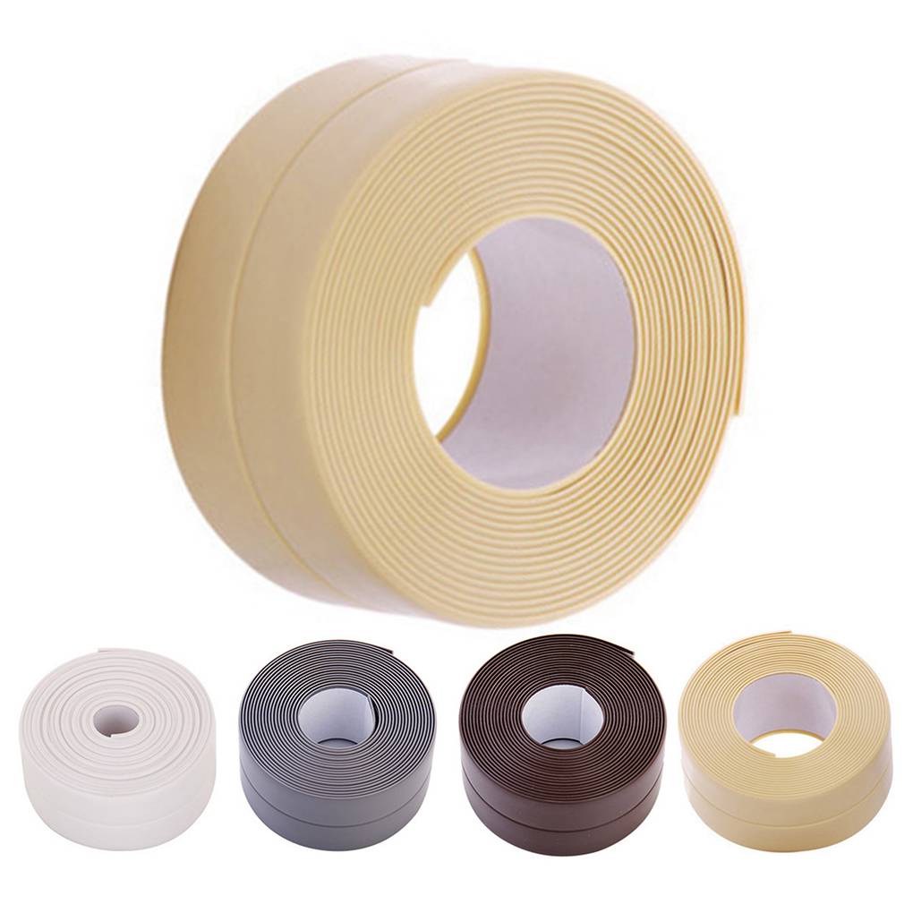 Home Corner Line Waterproof Tape Kitchen Bathroom Seams Protector Tub Wall White