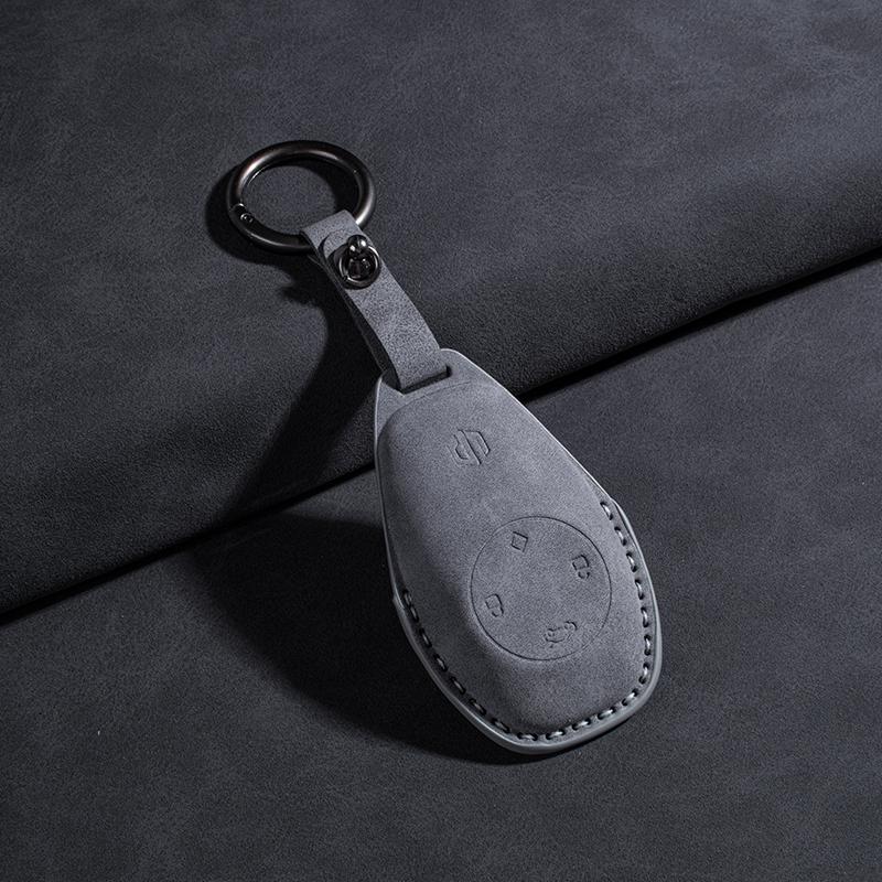 Fit For Leapmotor T03 B10 C10 C01 C11 C16 Car Key Card Holder Smart Card Case Suede Protective Shell