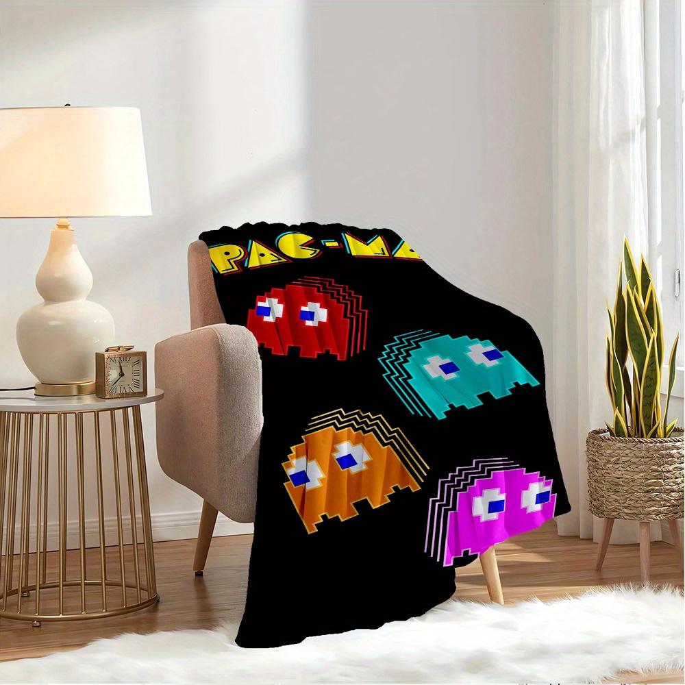 1pc Pac Man,Ghosts,RetroPrint Blanket Suitable for All Seasons, Perfect for Home, Travel, or Camping 296