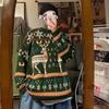 Men's Trendy Hong Kong Style Winter Christmas Loose Knit Pullover Sweater - Couple's Outfit