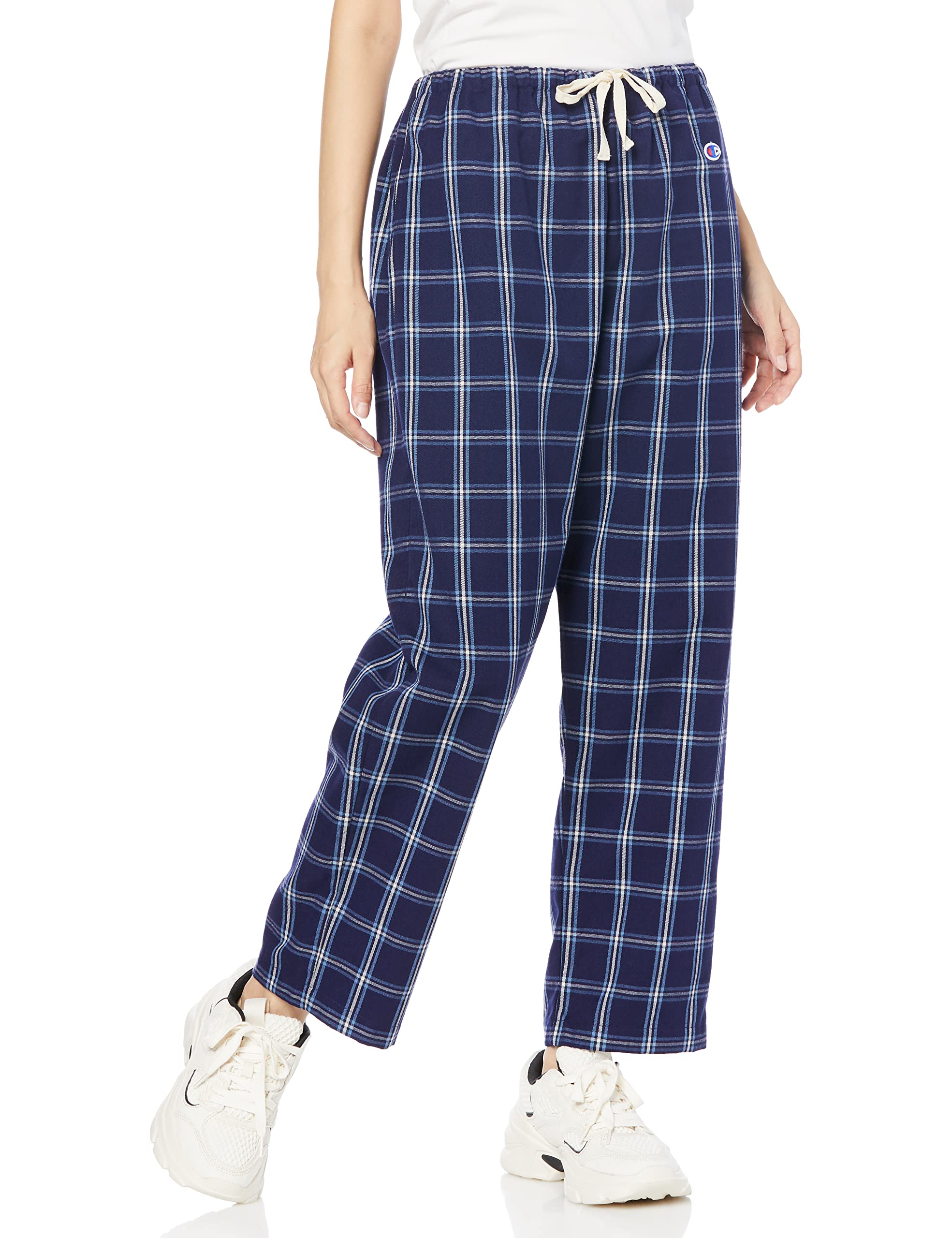 

Long Pants One Point Logo Check Long Pants Deep Blue L [Champion] CW-W208 Women s