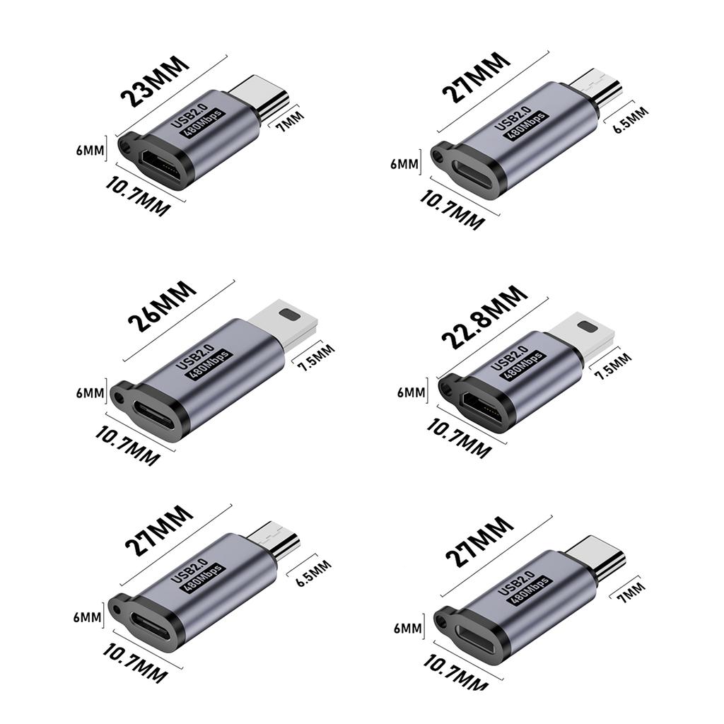 USB to Type C Adapter for Quick Charging and Data Transfer and Consistent Performances USB Adapter Optional